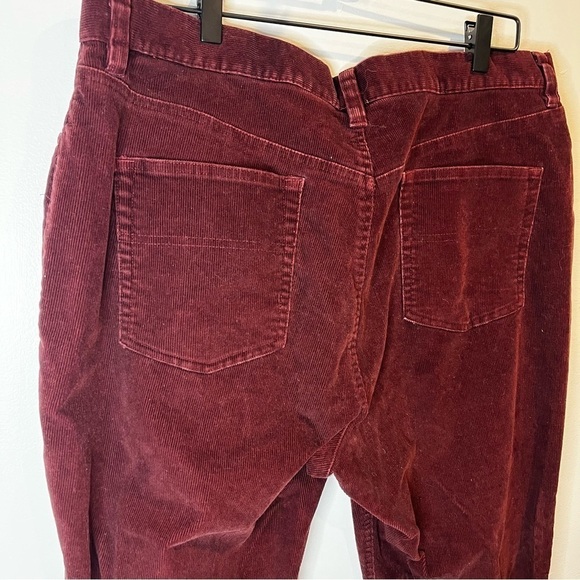 Women’s | L.L. Bean Burgundy Corduroy Bootcut Jeans | Size 20 Petite - Picture 6 of 10